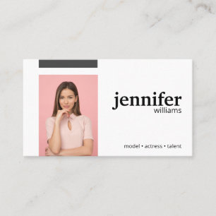 Model Actress Business Card