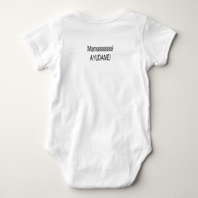 model cat baby bodysuit (Back)