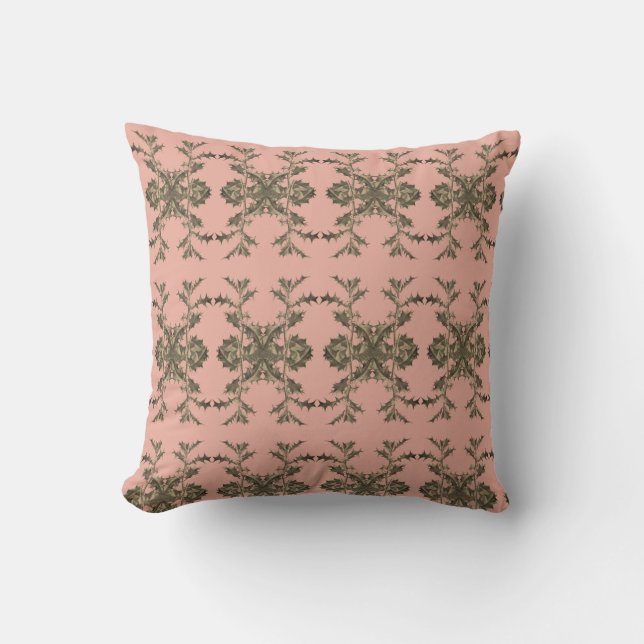 Model - decoration - gold rose cushion (Front)