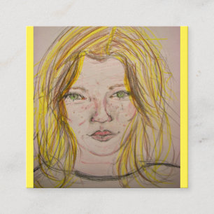 Model Girl Square Business Card