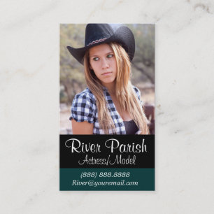 Model Headshot Business Cards