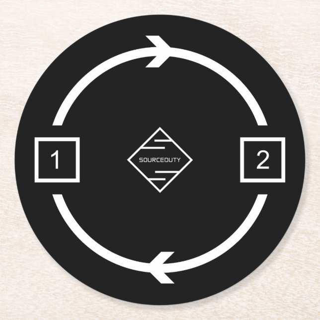 Model_Loop Round Paper Coaster (Front)