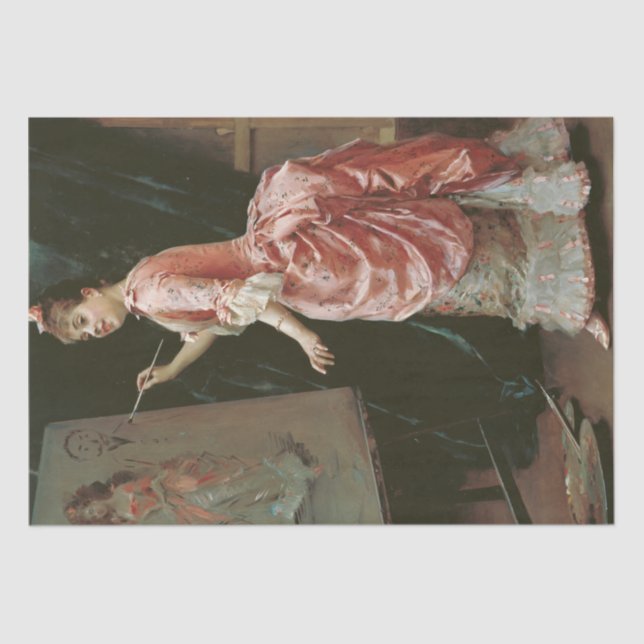 Model Making Mischief (by Raimundo de Madrazo) Tissue Paper (Front)