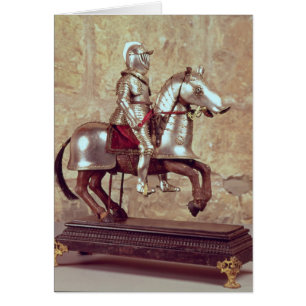 Model of a barded horse and rider, c.1640