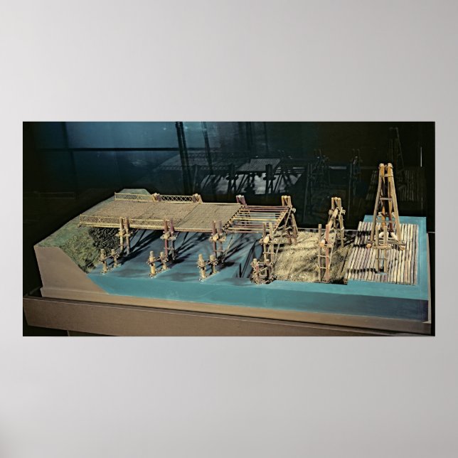 Model of a bridge over the Rhine Poster (Front)