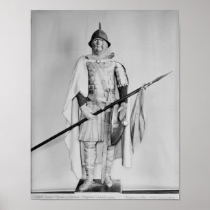 Model of a Carolingian cavalryman Poster