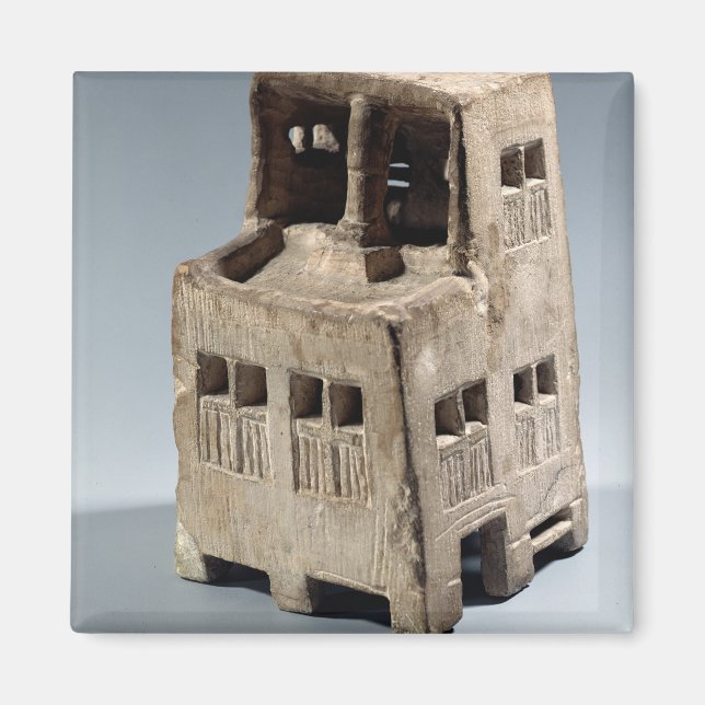 Model of a house (limestone) magnet (Front)