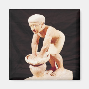 Model of a man making beer, from Saqqara Magnet