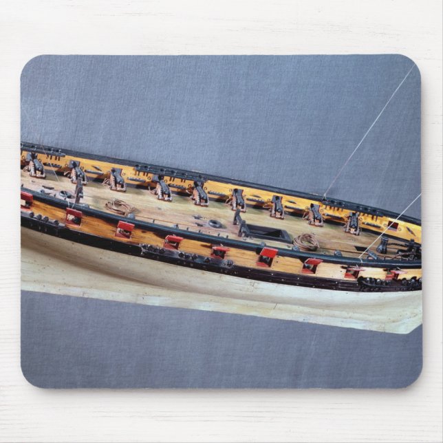 Model of a pirate ship, c.1810 mouse pad (Front)