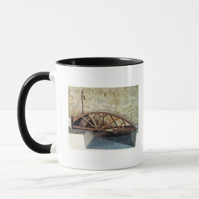 Model of a swing bridge mug (Left)