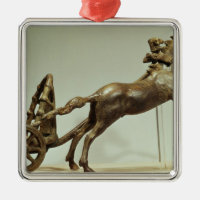 Model of a two horse chariot