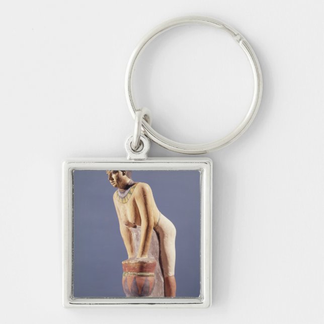 Model of a woman making beer, Old Kingdom Key Ring (Front)