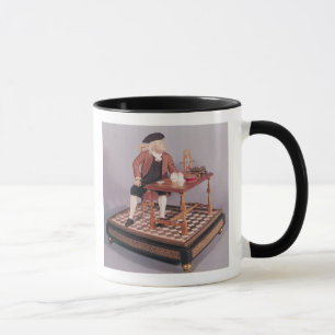 Model of Benjamin Franklin at his table Mug