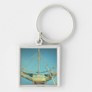 Model of one of the pharaoh's boats key ring