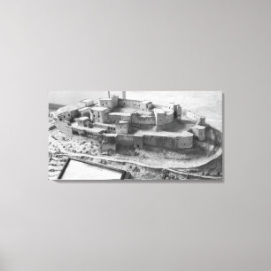 Model of The Krak des Chevaliers, model Canvas Print