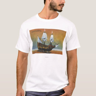 Model of the Mayflower in Pilgrim Hall View T-Shirt