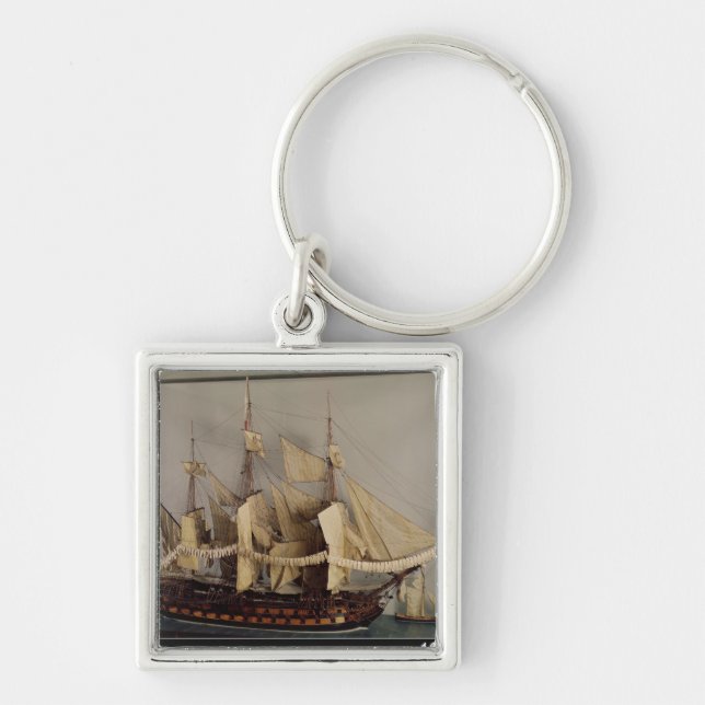 Model of the ship 'L'Achille' Key Ring (Front)