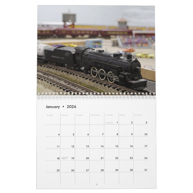 Model Railroad Calendar (Jan 2026)