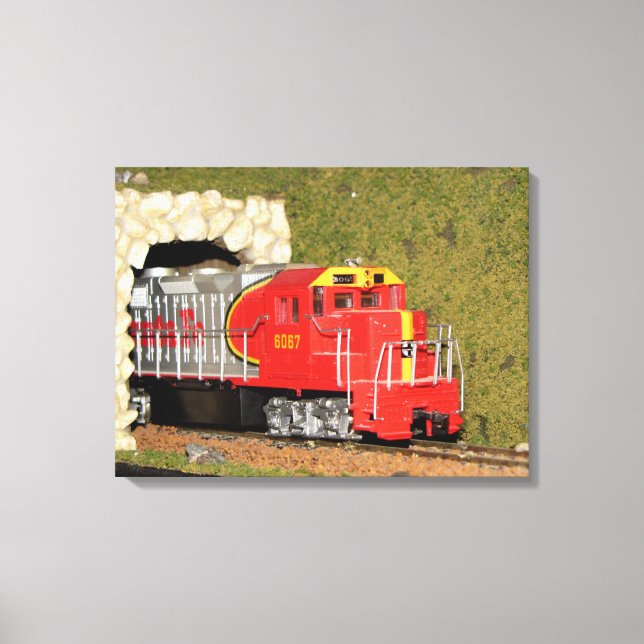 Model Railroading # 11 Canvas Print (Front)