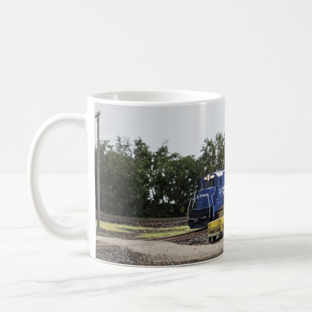 Model Railroading Close-Up Coffee Mug (Left)