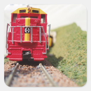 Model Railroading Square Sticker