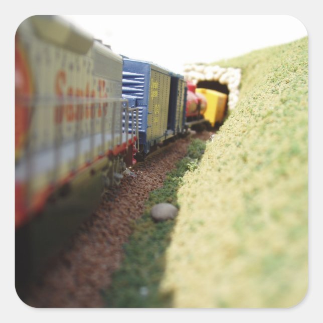 Model Railroading Square Sticker (Front)