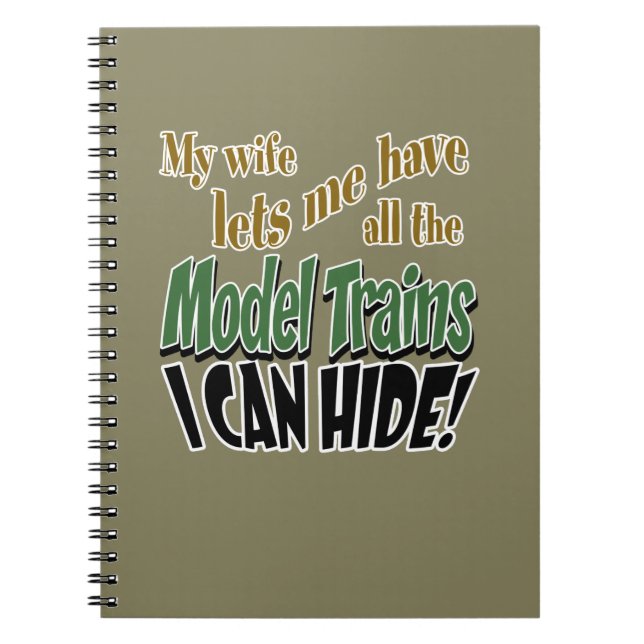 Model Railroads Spiral Notebook (Front)