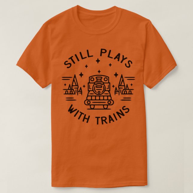 Model Railway Model Maker Railroad Gift T-Shirt (Design Front)