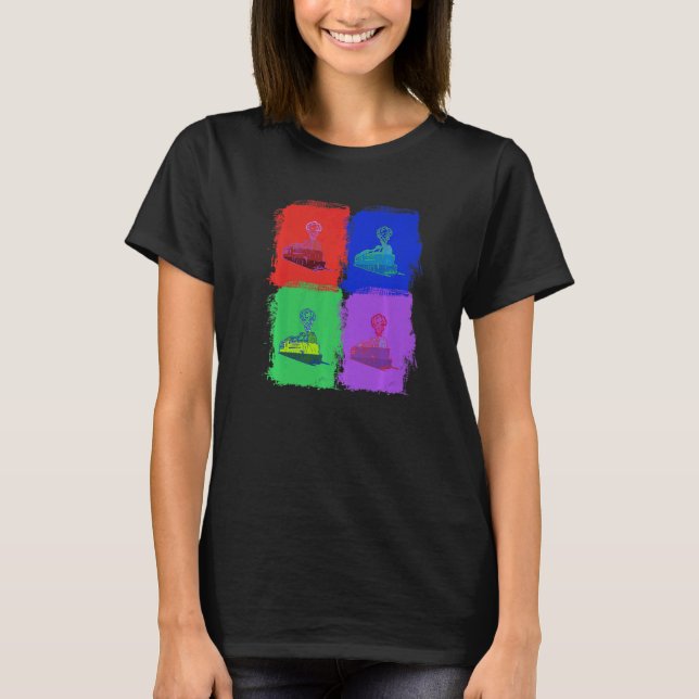 Model railway Train Pop T-Shirt (Front)