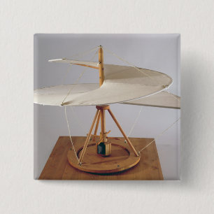 Model reconstruction of da Vinci's design 15 Cm Square Badge