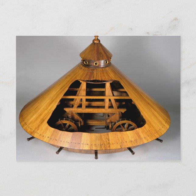 Model reconstruction of da Vinci's design Postcard (Front)