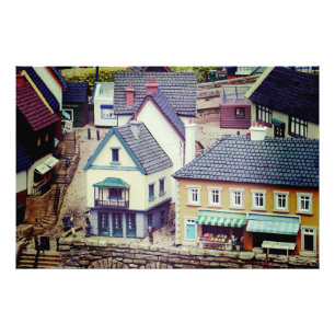 Model Seaside Buildings Photo Print