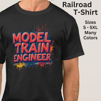 Model Train Engineer  T-Shirt