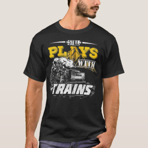 Model Train Gift For A Model Builder Zip T-Shirt