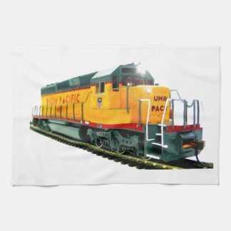 Model U.P. Diesel Locomotive Tea Towel