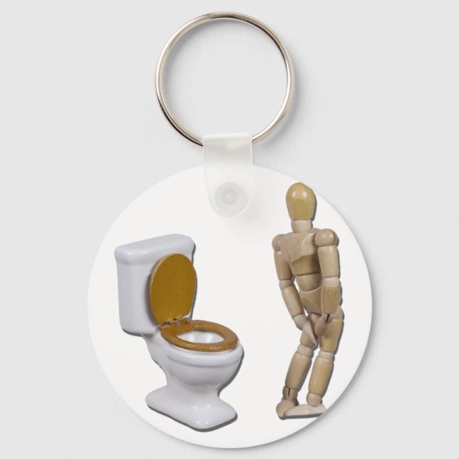 ModelInNeedNextToToilet121611 Key Ring (Front)