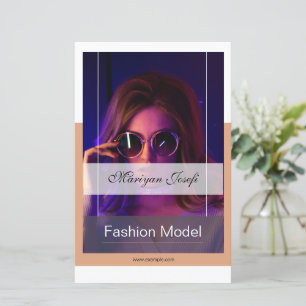 Modelling Comp Card Template