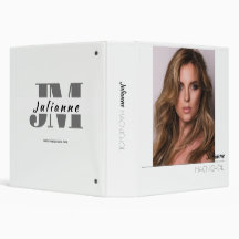 Modelling Portfolio Binder | Custom Photo and Logo