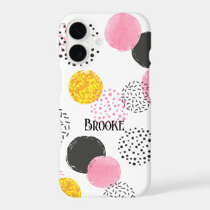 Models 11 - 17 Pink Black Gold Abstract Pattern