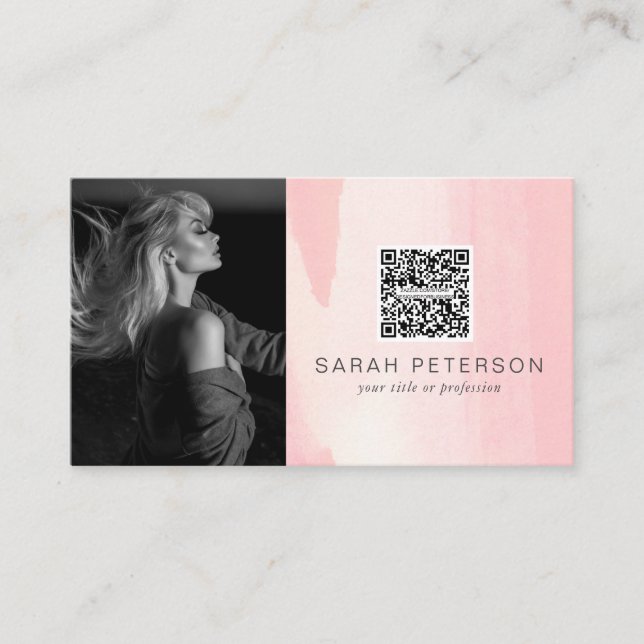 Models actress performance stylish abstract photo  business card (Front)