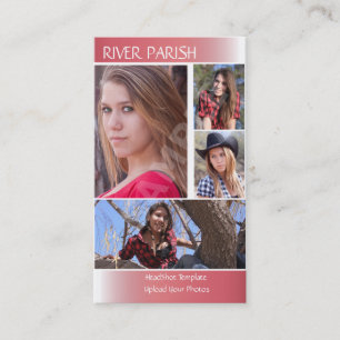 Models and Actors Headshot Business Card