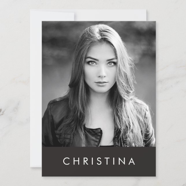 Models and Actors Headshot Comp Card (Front)