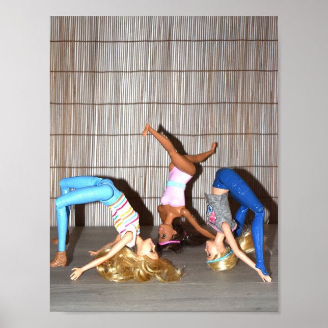 Models Working Out. Poster (Front)