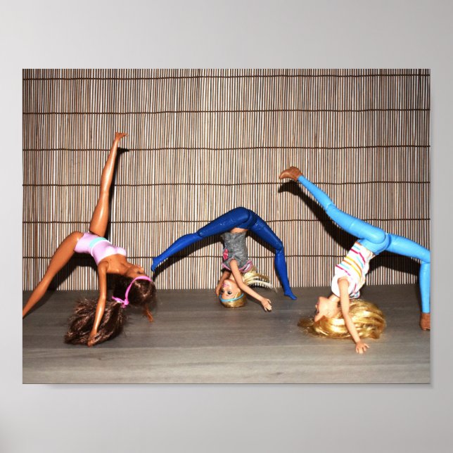 Models Working Out. Poster (Front)
