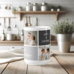 Moden 3Collage Photo & Grey Best Family Gift Coffee Mug<br><div class="desc">Moden 3Collage Photo & Grey Best Family Gift</div>