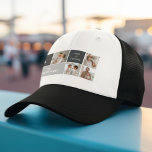 Moden 3Collage Photo & Grey Best Family Gift Trucker Hat<br><div class="desc">Moden 3Collage Photo & Grey Best Family Gift</div>