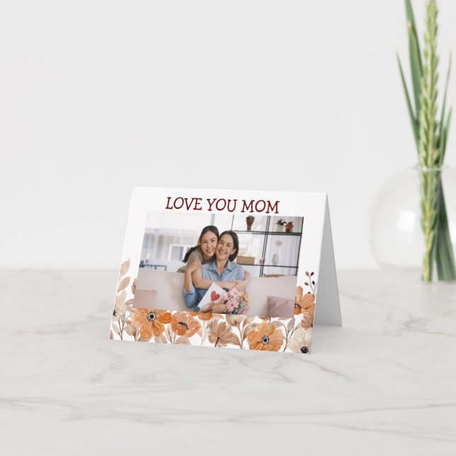 Moden Floral Happy Mother's Day Card (Front)