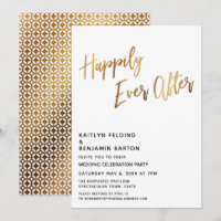 Moden Happily Ever After Gold Reception
