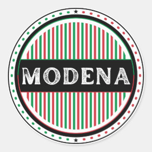 Modena City Pride Emblem – Italian Identity Classic Round Sticker