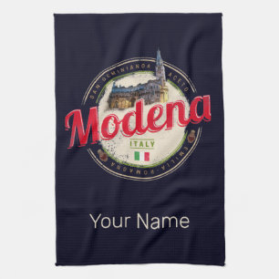 Modena Emilia-Romagna Balsamic Italy Souvenir Tea Towel